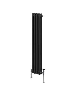 Traditional 3 Column Radiator - 1800 x 202mm - Black