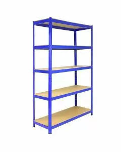Monster Racking T-Rax Strong Storage Shelves, Blue, 120cm W, 45cm D