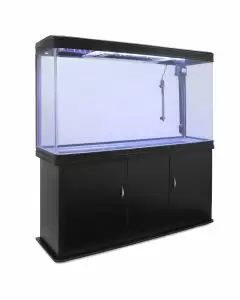 Aquarium Fish Tank & Cabinet - Black - EU Plug