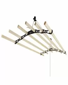 Clothing Airer Ceiling Pulley - Black - 1.5m