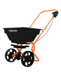 T-Mech Rotary Spreader with Greenforce Lawn Feed & Weedkiller 