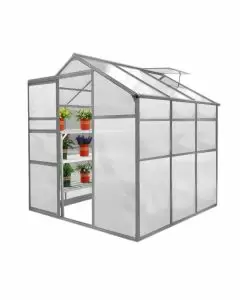 Greenhouse 6ft x 6ft And 2 x Water-resistant Racks