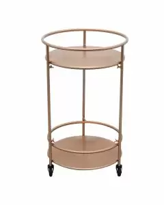 Rose Gold Drinks Trolley Bar Cart - Small