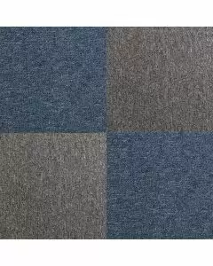 40 x Carpet Tiles 10m2 / Storm Blue & Anthracite