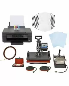 10 Sublimation Face Masks, 5 in 1 Heat Press & Epson Printer