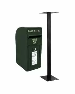 Green Irish Post Box with Stand