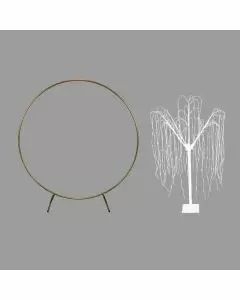 Wedding Moongate 200cm - Gold & Weeping Willow Tree