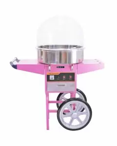 KuKoo Candy Floss Machine with Cart & Protective Dome