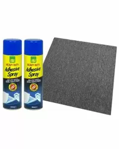 Anthracite Carpet Tiles with Spray Adhesive 