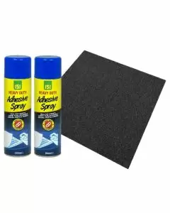 Charcoal Black Carpet Tiles with Spray Adhesive 