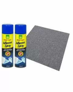 Platinum Grey Carpet Tiles with Spray Adhesive 