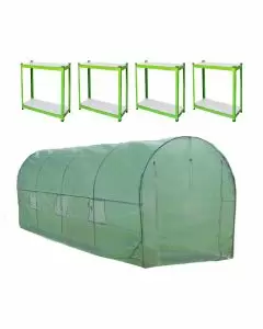 Polytunnel 19mm 5m x 2m with Racking