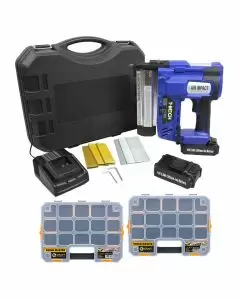 T-Mech Nail & Staple Gun with Additional Battery and 2 Organiser Cases