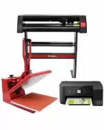 PixMax Heat Press Machine, Vinyl Cutter, SignCut Software & Printer Bundle