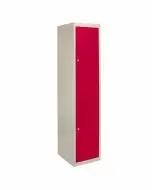 Metal Storage Lockers - Two Doors, Red