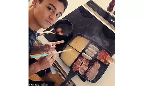 Tom Daley Cooking Frying Pan Multipan Olympics